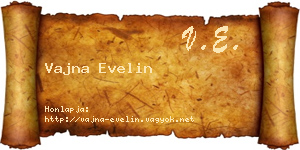 Vajna Evelin névjegykártya